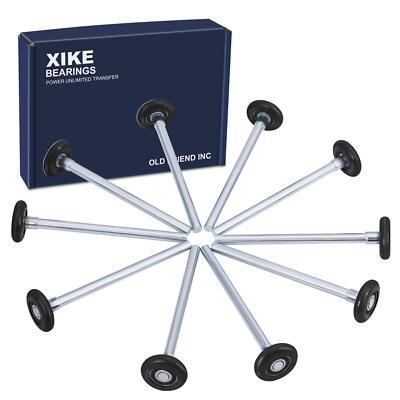 10 Pack Black 2'' Nylon Garage Door Roller 7'' Stem Quiet/Durable and High Load...
