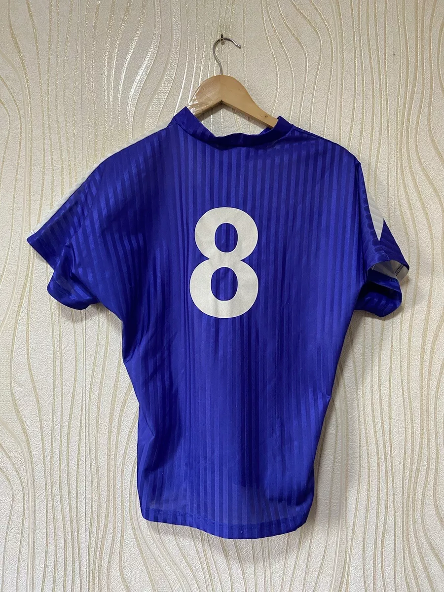 REEBOK 90s FOOTBALL SHIRT SOCCER JERSEY BLUE sz S MEN eBay