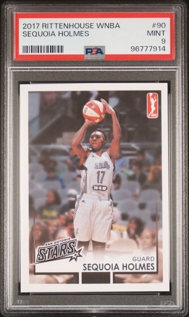 2017 Rittenhouse WNBA Sequoia Holmes Rookie Card PSA 9