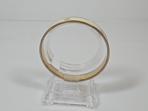 Kate Spade Ace Of Spade Bangle Bracelet Cream and Gold Tone Signed - Picture 10 of 10