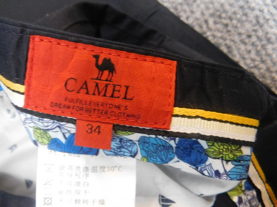 Camel  Mens Dress Pants 34x30 blue straight regular - image 4 of 4