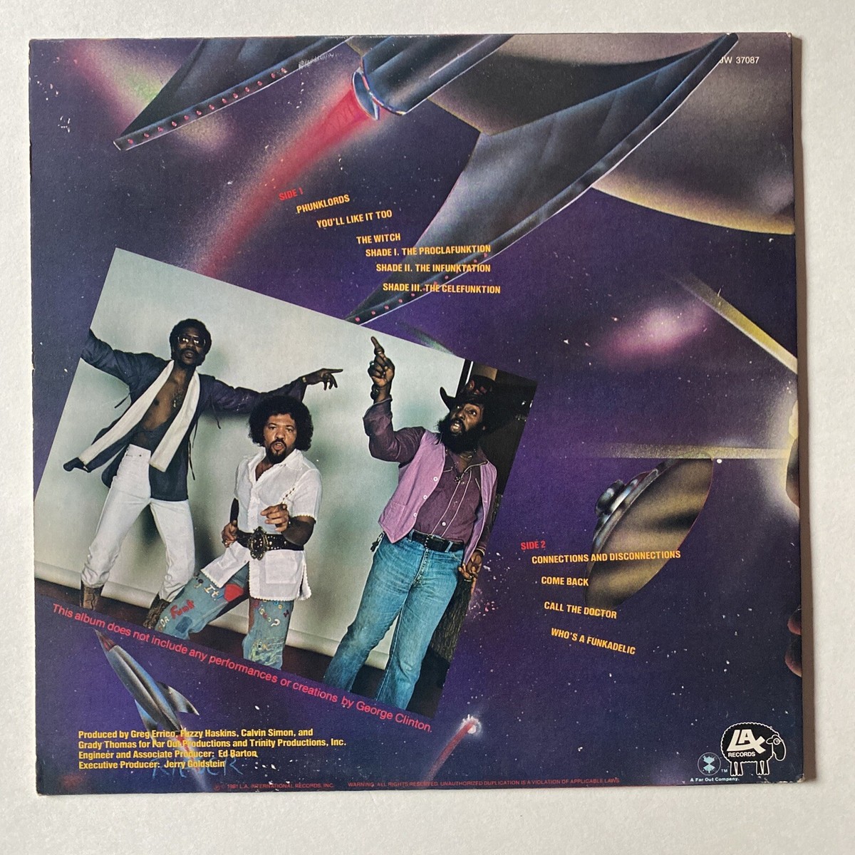 FUNKADELIC, CONNECTIONS & DISCONNECTIONS. Pre-Owned. V/VG+