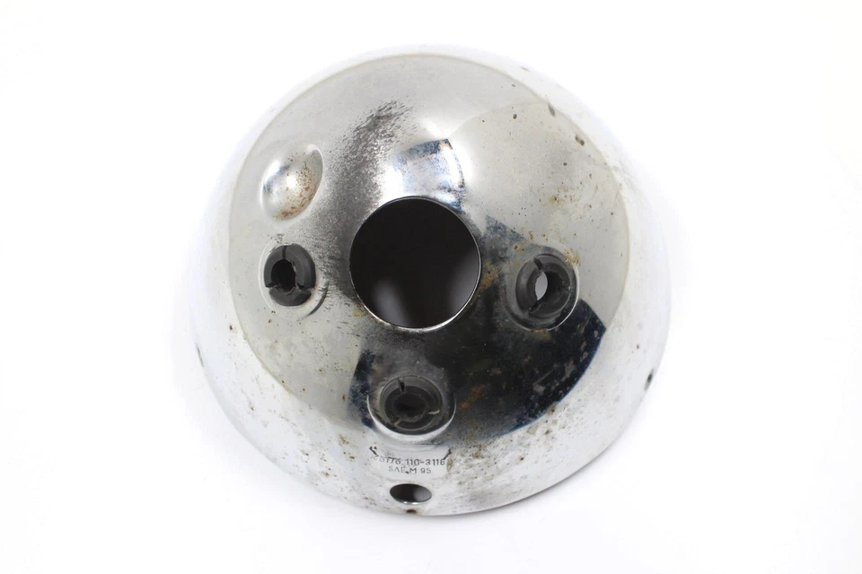 2000 YAMAHA V STAR 650 CHROME OEM HEADLIGHT CASE HOUSING BUCKET - Image 2 of 4