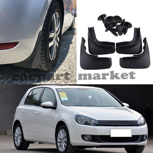 4Pcs Molded Mudflaps Mud Flaps For VW Golf Mk6 Hatchback 09~12 Splash Guards Set - Picture 2 of 8