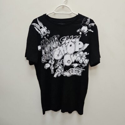 Dr. Martens Rick Griffin Eye Graffiti schwarz weiß kurzärmliges T-Shirt Tee Small