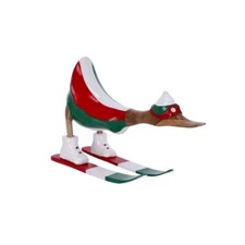 Statuetta Decorativa Cavallo Rannicchiato In Legno 18x20 Cm, Scultura Animale Rustica Per Casa E Ufficio
