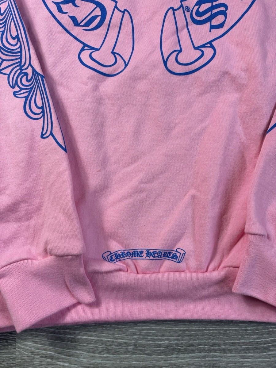 Chrome Hearts Pink Horseshoe Floral Hoodie | eBay