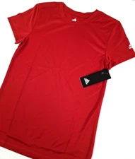 Lot of 3 Adidas Clima Tech Youth Tees-Red Various Sizes Available