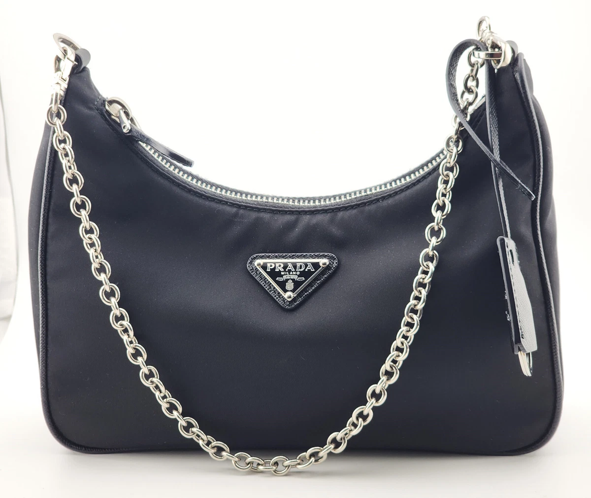 Prada bandoliera hotsell tessuto saffiano nero