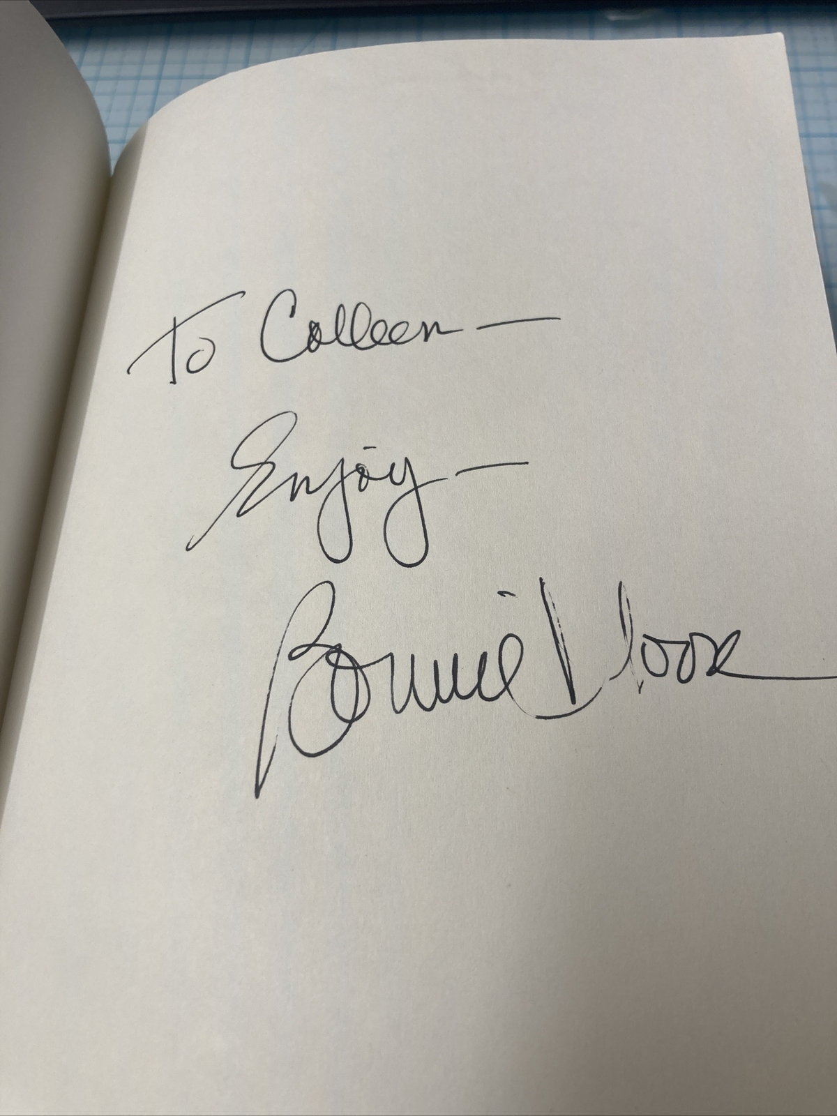 USED ARC Copy of MIZ FANCY By Bonnie Moore. Inscribed to Colleen by Author. DEAL