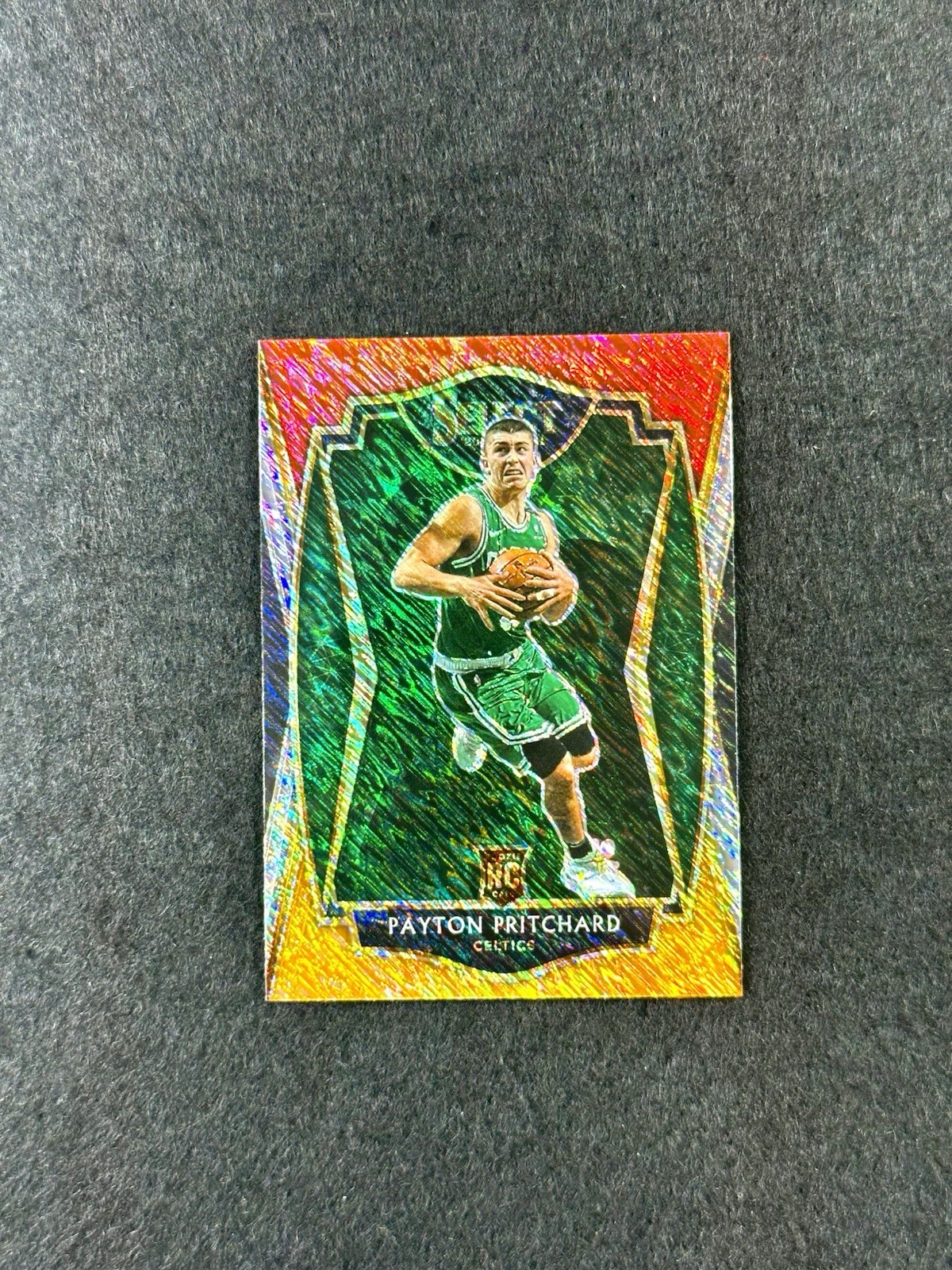 2020-21 Select Payton Pritchard Red White Orange Shimmer Rookie RC #196 Celtics