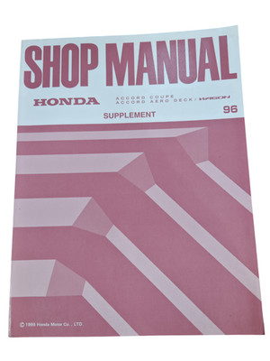 Honda Accord Coupe Aero Deck Wagon Ergänzungs-Handbuch 1996 96 Werkstatt