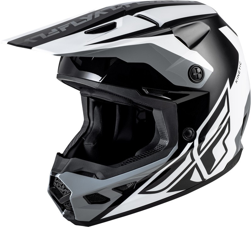 Casque de cross Fly Racing Kinetic contre la transpiration et les chocs sévères sur piste