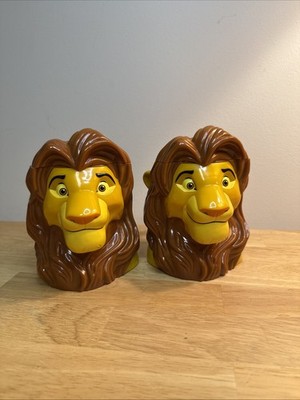 Rare Lion King Simba Plastic Stein Cup Mug Exclusive Disney On Ice 1990's HTF