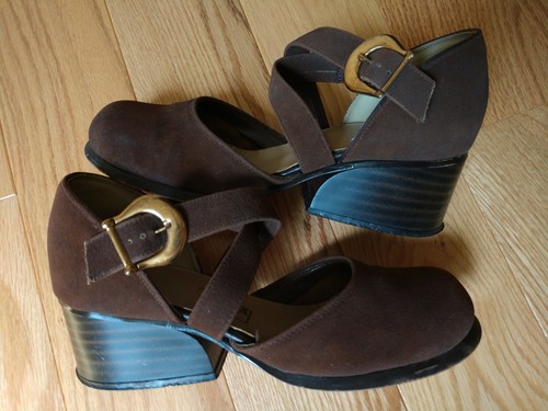 Vintage Monkey Wards 60s/70s Mary Janes Block Heel Womens Shoes 5 1/2 B, $54.99 - Photo 2