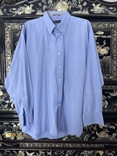 Men’s Size XL Chaps Blue Button Up Dress Shirt 12-15