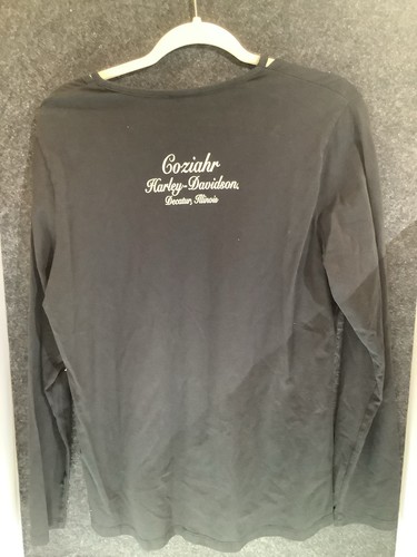 Harley Davidson Bling Langarmshirt mit Criss Cross Neck Damen XL - Bild 2 von 3