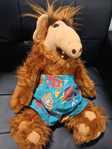 Peluche pupazzo vintage 1986 ALF 18” Coleco alieno peluche giocattolo ALF spiaggia nuoto S - Foto 4 di 11