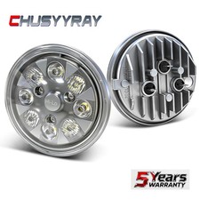 2x 4.5" 20W Round LED Conversion Headlight Bulb Hi/Low Sealed Beam Head Lamps