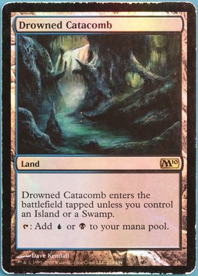 Drowned Catacomb FOIL Magic 2010 / M10 HEAVILY PLD Rare CARD (300923) ABUGames