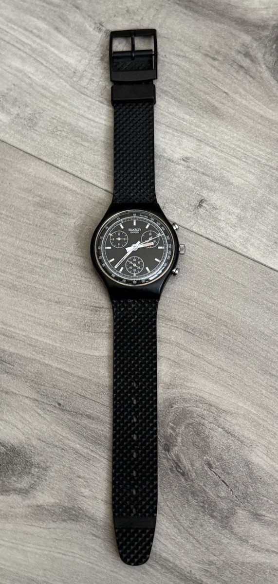 時計 Swatch black friday Swatch Watch Chrono Black Friday 1990 for sale online | eBay