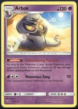 Arbok 37/73 Shining Legends Pokemon Card 2017 Lightly Played