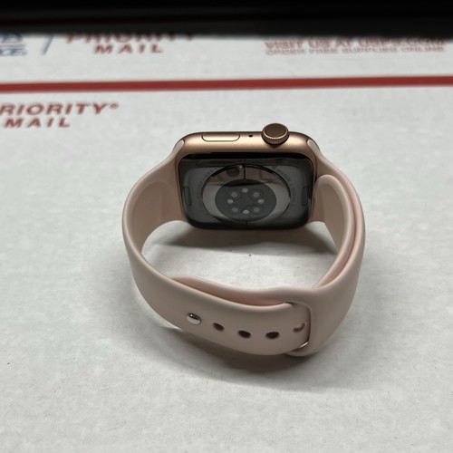 Apple Watch Series 6 44mm Gold Aluminum Case GPS + Cellular - Unlocked - Zdjęcie 4 z 6