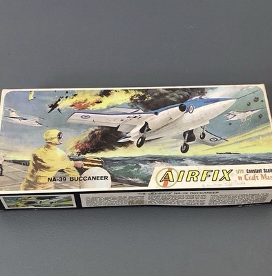 Vintage Airfix -72 Blackburn NA39 Buccaneer 1/72 Model Airplane Kit In A Box