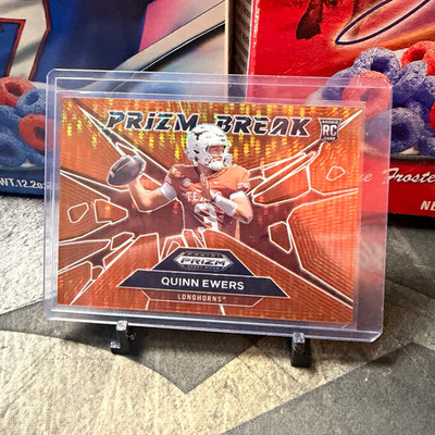 Panini Prizm Draft Picks 2025 Quinn Ewers Prizm Break RC #22 03/75 Texas