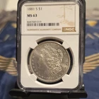 1881 Morgan Dollar San Francisco NGC MS63 Business Strike $1 Silver Coin