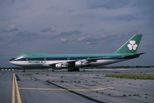 Original 35mm colour slide of Aer Lingus Boeing 747-148 EI-ASJ at JFK
