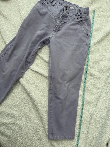 Rockies Jeans Womens Sz 11 Light Purple Bare Back Denim Pants Western Vintage - Picture 5 of 7