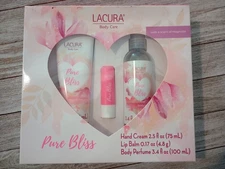 Pure Bliss by Lacura Magnolia Hand Cream Lip Balm Body Perfume Set
