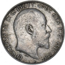 1907 Florin - Edward VII British Silver Coin - Nice