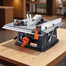 Portable Compact Table Saw Corded Heavy Duty Table Saw 15 Amp 10 in DIY Projects