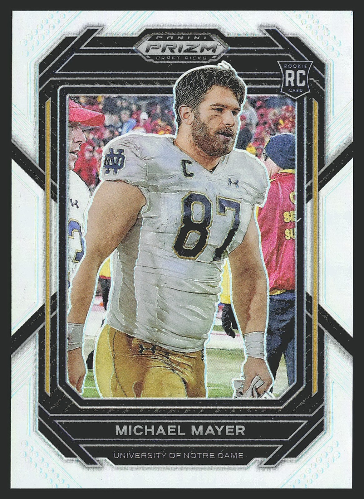 2023 Panini Prizm Draft Picks #155b Michael Mayer Prizms Silver