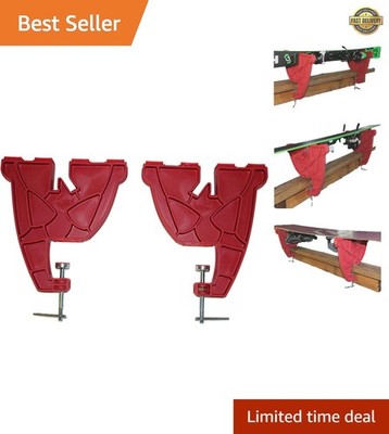 Ski Snowboard Vise Tuning Vise Ski Snowboard Tune Vise Set Pair Red New