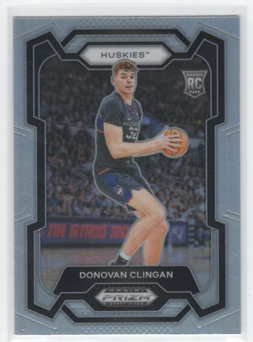 #95 2024-25 Prizm Draft Picks Silver Donovan Clingan Rookie