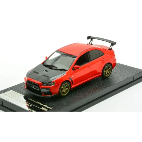 MITSUBISHI LANCER EVO X 2011 RED METALLIC 1:43 Vitesse Auto Stradali Modellino N - Immagine 2 di 3