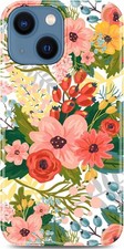 Design for iPhone 13 Case 6.1", Modern Style Summer Cute Bouquet Floral