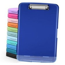 Clipboards with Storage, High Capacity Clip Boards 8.5x11 with Navy Blue