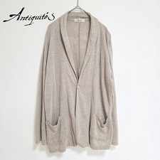 ICHI Antiquites 100 Linen Cardigan One Button Free Size Women's From Japan