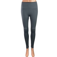 Set Active Women's Gray Mid Rise Yoga Workout Athletic Leggings Pants Size M