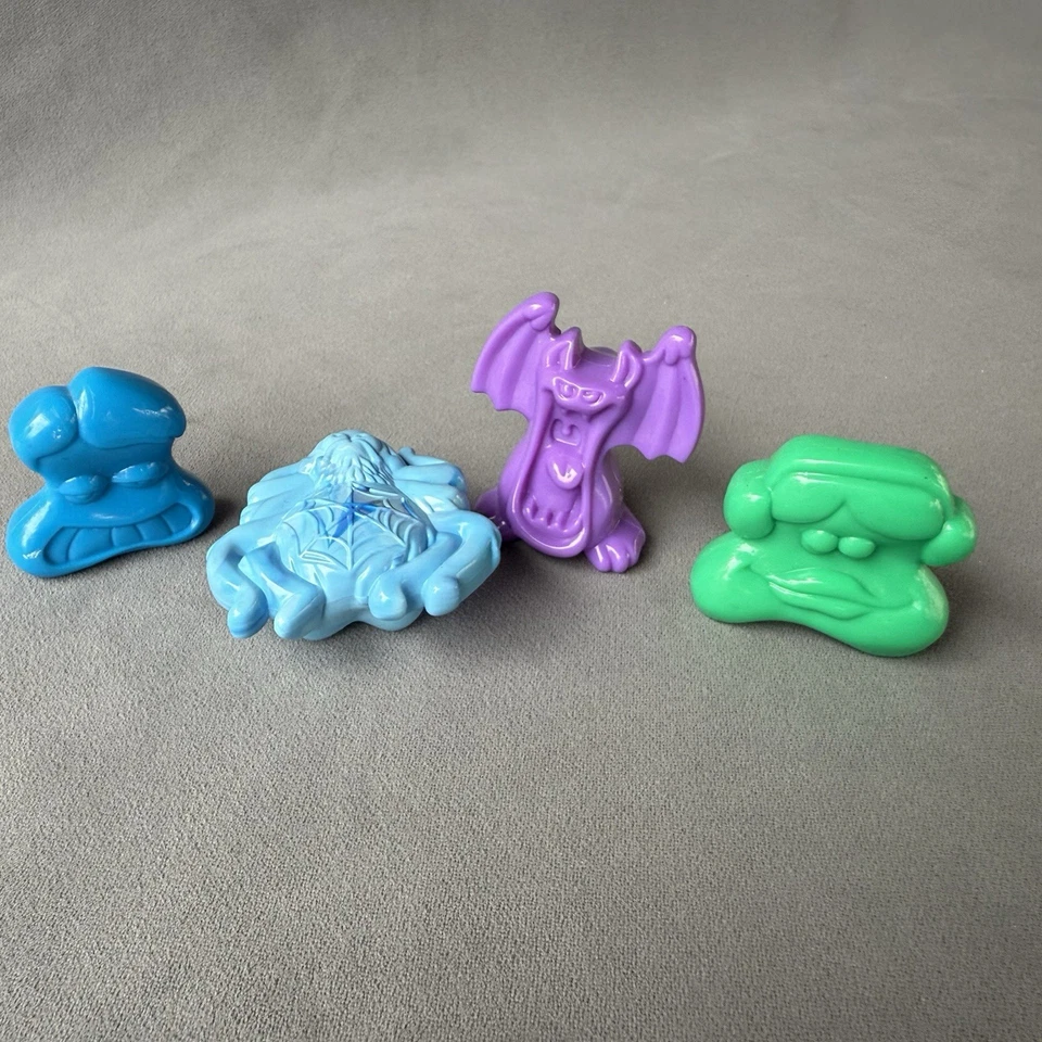 Gogos Crazy Bones McDonald's Lote de 4 Murciélagos Araña de Halloween Foto 3 de 4