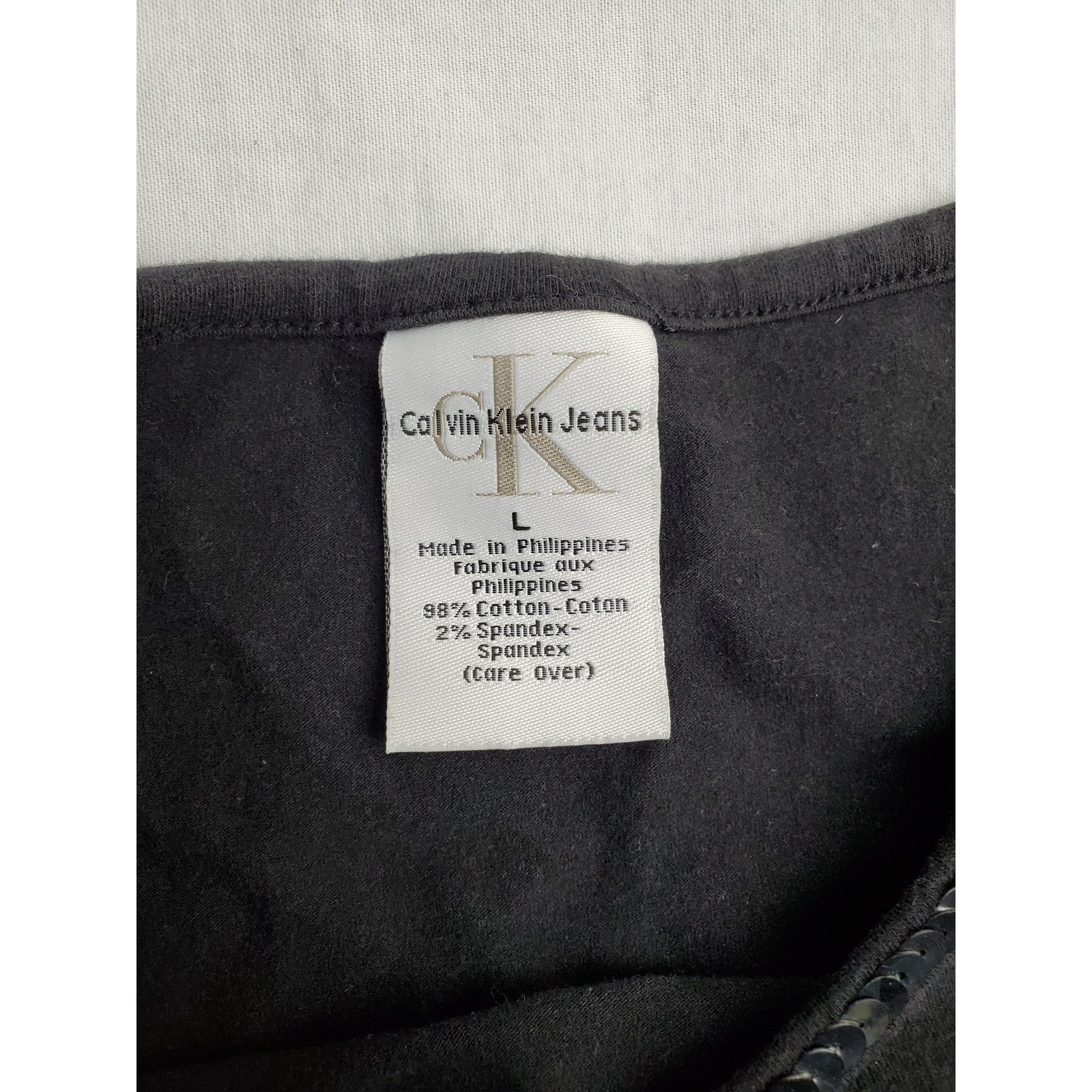 Calvin Klein shirt Sequin Neckline Girls Size L Party Holiday School thumbnail 4