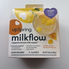 UpSpring Milkflow Breastfeeding  Lactation Supplement orange mango Flavor 16 pk