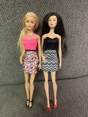 Asian Barbie Basics #06 And Rainbow Hair Model Muse Dolls Outfits Shoes