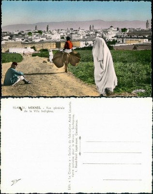 Meknès  مكناس  Vue générale/Totalansicht, Einheimische  Native Scene 1955