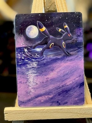 Umbreon Altered Pokémon Pokemon Card TCG Hand Painted Print Custom Art