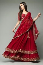 New Bollywood Desinger Tradtional Lehenga Indian Wear Party Wedding Lengha Choli